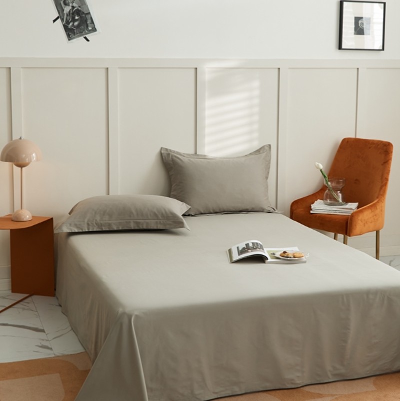 秋冬新品 100支全棉加厚磨毛床单单件纯棉被单纯色床笠床罩床垫套