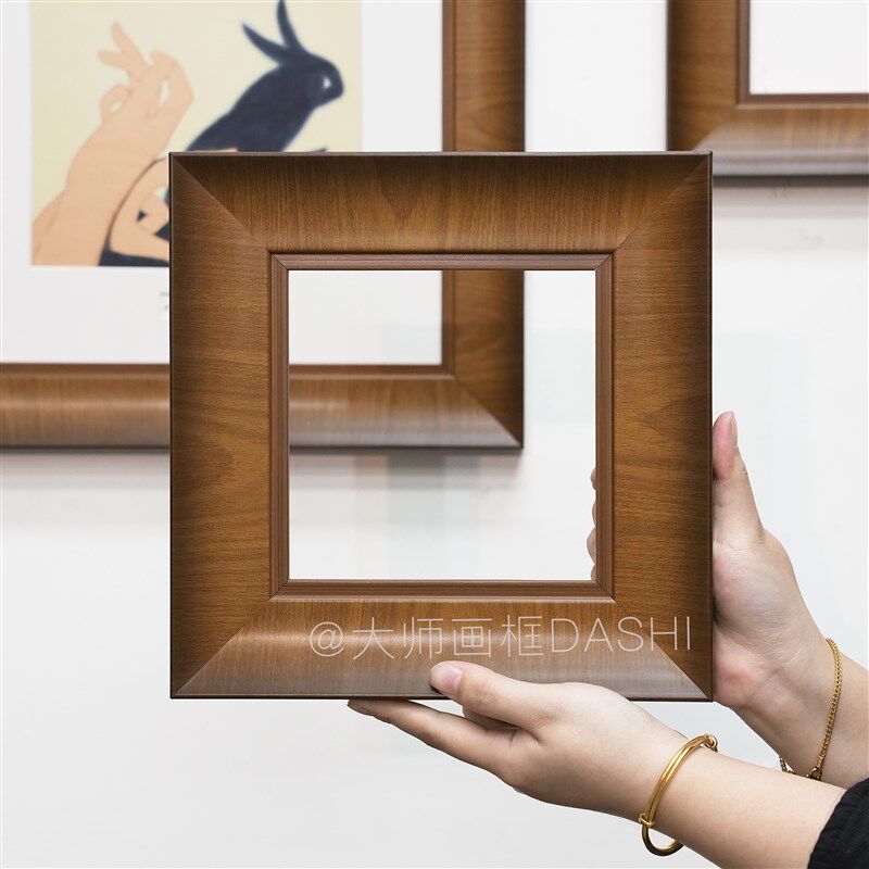 南洋中古复古实木装饰画框装裱相框空框镜框定制油画照片挂墙摄影