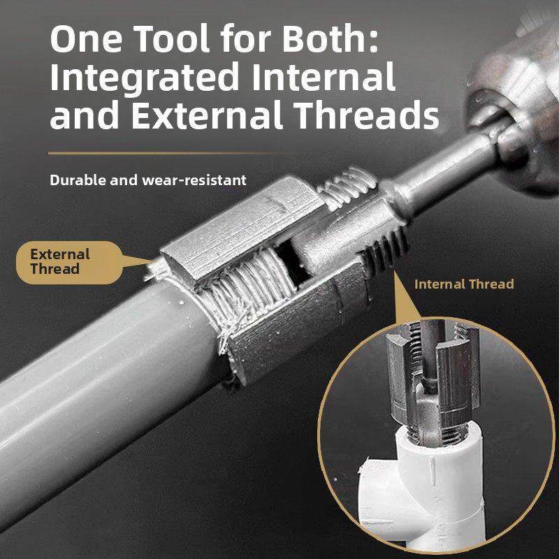 新款PPR水管内丝外丝开丝器电钻用4/6分水管通用电动丝攻外丝板牙
