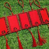 木质风铃许愿牌镂空切割装 饰挂牌节日手写许愿签心愿卡小木牌定制