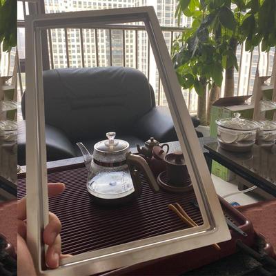 岩板茶台配件茶炉框架支架电磁炉底座胶边框茶几电茶炉金属圈2340