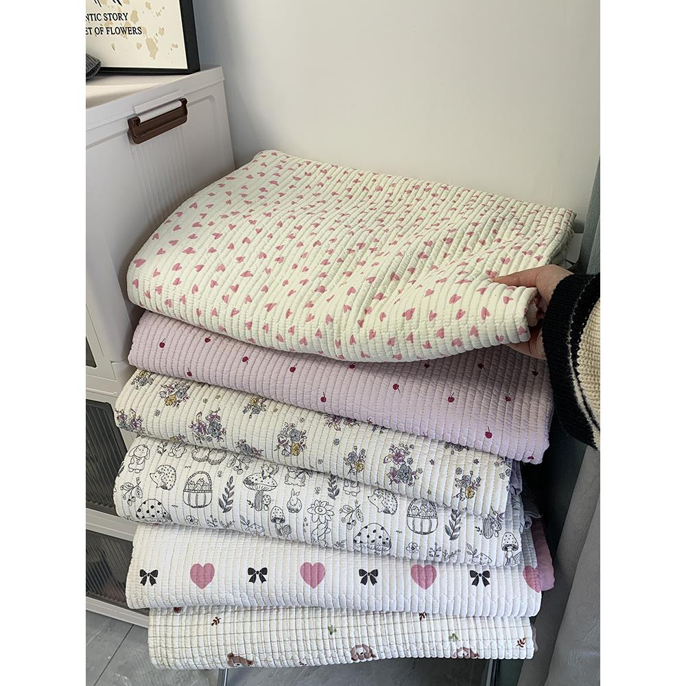 莫代尔天丝床盖微凉感柔软加厚床单榻榻米炕盖防滑床垫夏季凉席