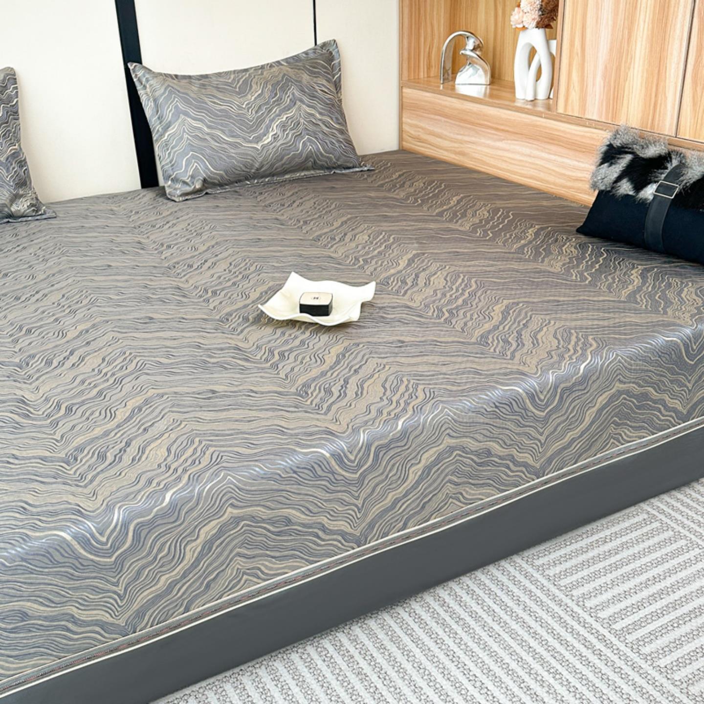 定制炕单高精密提花榻榻米专用床盖床单防滑土炕盖四季通用大炕垫