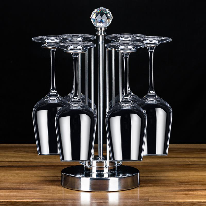 红酒杯架家用高端酒柜红酒架摆件装饰倒挂酒瓶架子现轻奢酒架挂架