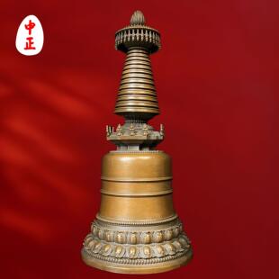 噶当塔中正造像红铜材质支持金银铜定制工艺礼品摆饰雕塑桌面摆件