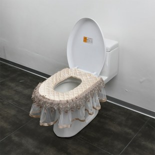 垫圈 家用布艺马桶坐便套拉链款 可爱四季 包邮 欧式 新款 坐便垫圈四季