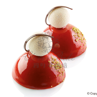 意大利 Silikomart SQ003 28连半球模 硅胶模具 70mm 90ML 60*40