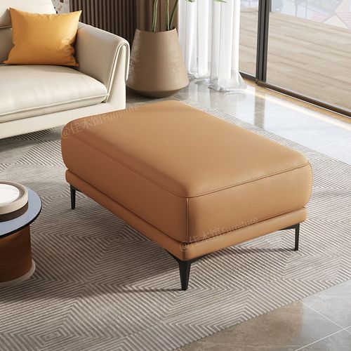 皮质沙发凳脚踏凳客厅简约家用门口换鞋凳垫脚凳矮凳小方凳茶几凳