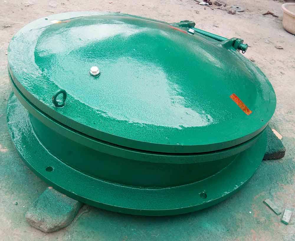 玻璃钢拍门DN300 DN500 DN800 铸铁拍门 符合材料拍门 管道拍门