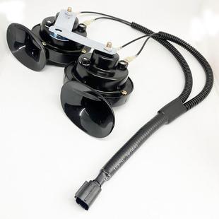 适用别克E4E5微蓝5 12V防水鸣笛超响高低音蜗牛喇叭一分二线 6改装