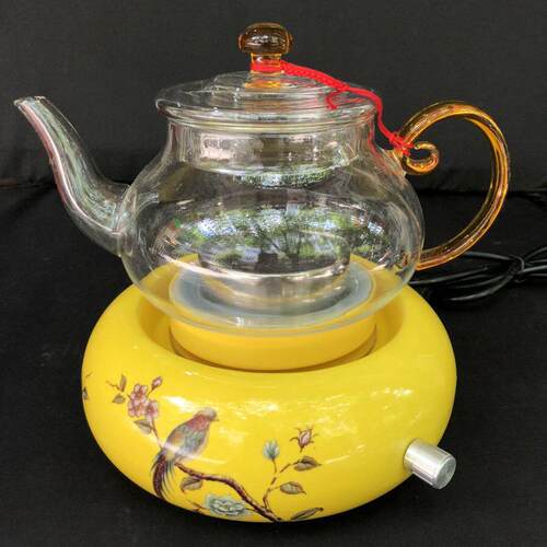 正稻电热茶炉紫砂玻璃电茶壶 快速加热静音陶瓷电茶炉0.8L