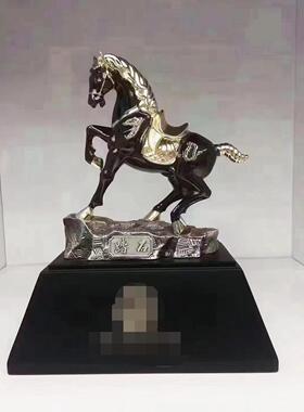 踏石马摆件金色黑色大号小号