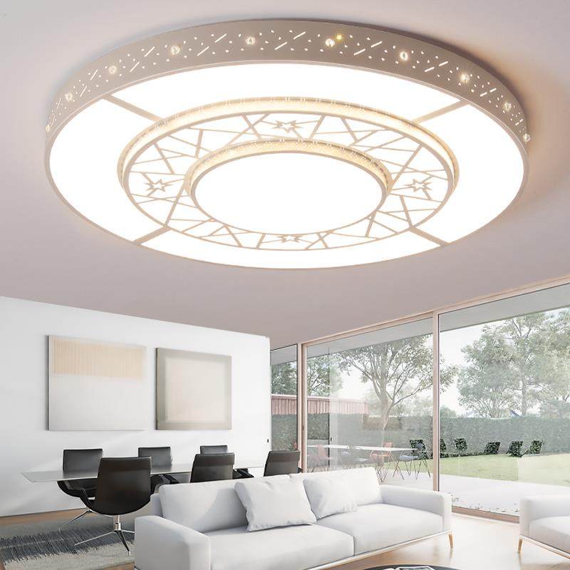 客厅灯2025年新款特大圆灯会议室大气简约现代家用LED吸顶灯1.5米