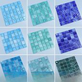 尚美碧水波纹游泳池马赛克瓷砖民宿别墅观景池浴室墙砖陶瓷