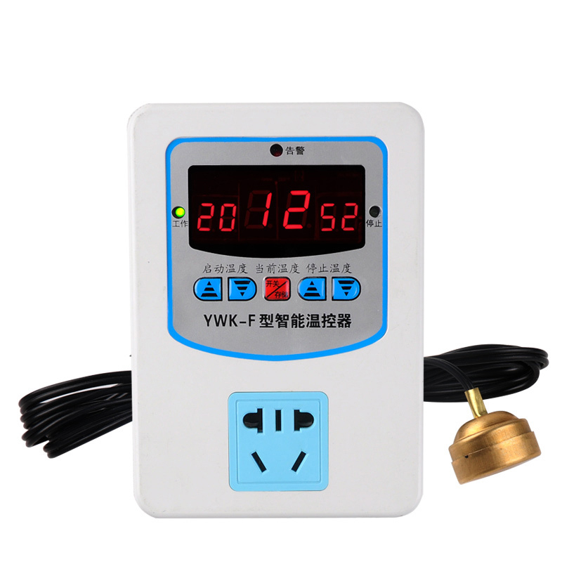 伊莱科ELECALL智能数显温控仪电子温控器锅炉温控开关1500-3000W