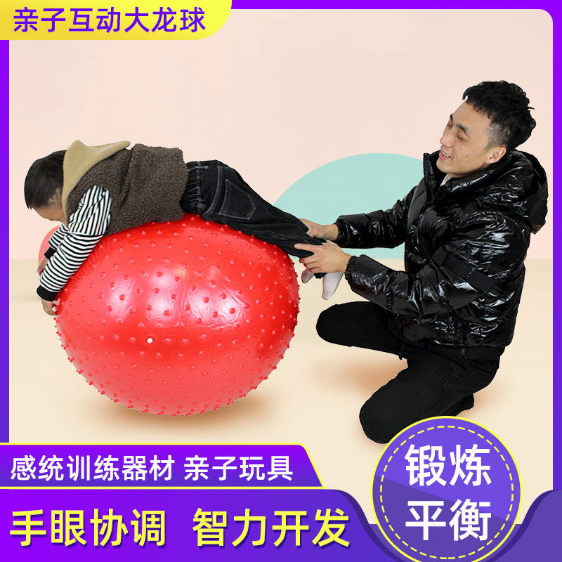 按摩球儿童感统训练触觉球大龙球亲子早教玩具加厚防爆平衡瑜伽球