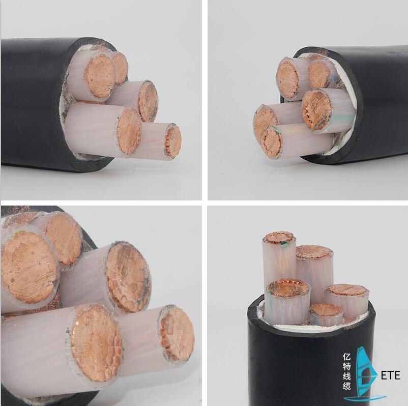 5芯4+1动力电力电缆铜芯YJV22三相五线16 25 35平方低压架空地埋3