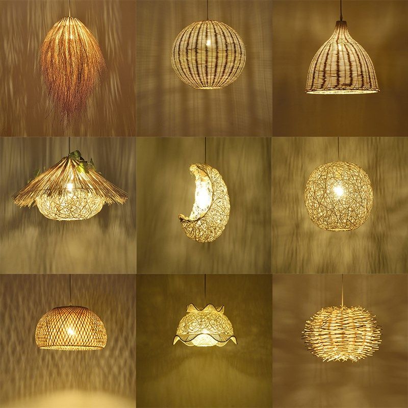 茶楼餐厅饭馆竹编藤艺吊灯火锅店个性创意民宿特色草编藤编工程灯,家装灯饰光源,客厅吊灯,淘宝优惠券,粉丝福利购,淘宝优惠卷