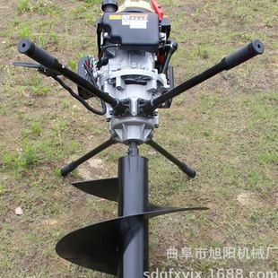 挖坑機 四沖程電線桿打坑機9馬力潤通地鉆打洞機林業栽樹手提式