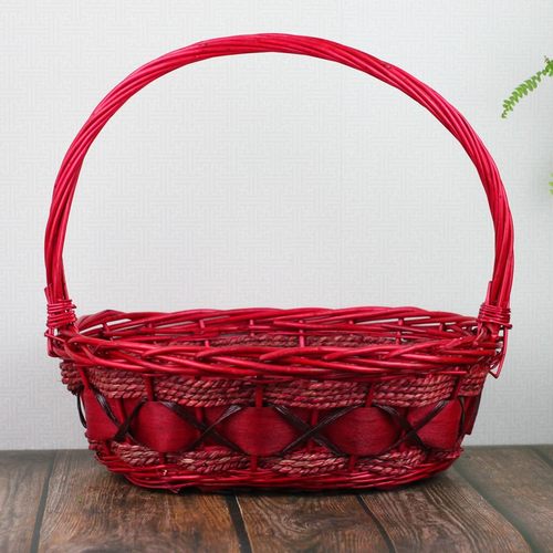 柳编水果篮藤编节日送礼品看病人创意手工舞蹈花店拍照收纳筐子