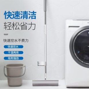 厂促海绵拖把免手洗家用懒人拖干湿胶棉头吸水挤水两用地拖胶棉拖