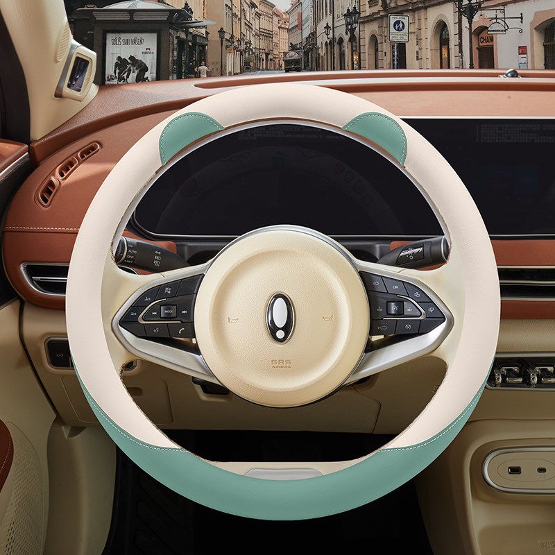 老头乐小四轮电动车方向盘套富y路牛牛酷客美客老年代步车四季把