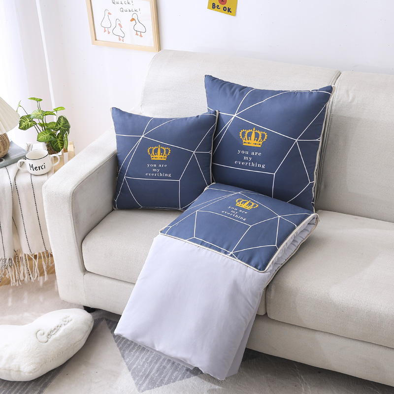 汽车上靠垫抱枕被子两用办公室午睡折叠枕头二合一空调夏凉被四季