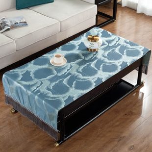 茶几桌布布艺茶台台布长方形美式 中式 轻奢写字台垫布茶巾家用客厅