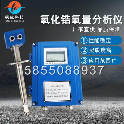 氧化锆氧量分析仪 直插式氧探头 在线检测烟道氧含量 氧传感器