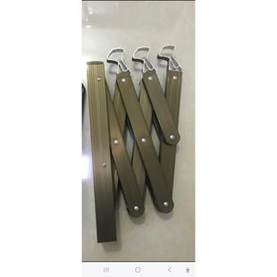 户外折叠推拉晾衣架扇形三杆支架 铝合金 四杆支架 颜色多种选择