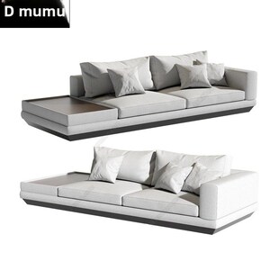 现代简约布艺沙发样板间会所酒店包厢沙发售楼处接待洽谈多人卡座