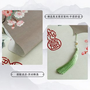 门帘免打孔入户厨房隔断帘卧室客厅家用帘子高级感纱帘遮挡帘 中式