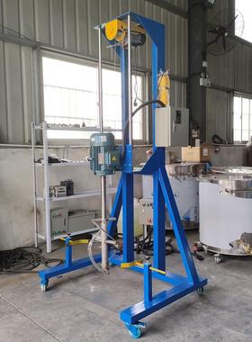 美缝剂升降加热搅拌机多彩涂料乳化分散机500公斤配不锈钢桶