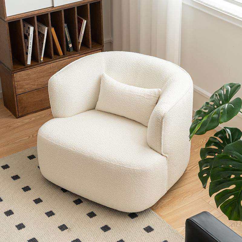 北欧白色单人休闲椅设计师单椅极简单人椅现代简约旋转沙发椅#902,五金/工具,其他电线电缆,淘宝优惠券,粉丝福利购,淘宝优惠卷