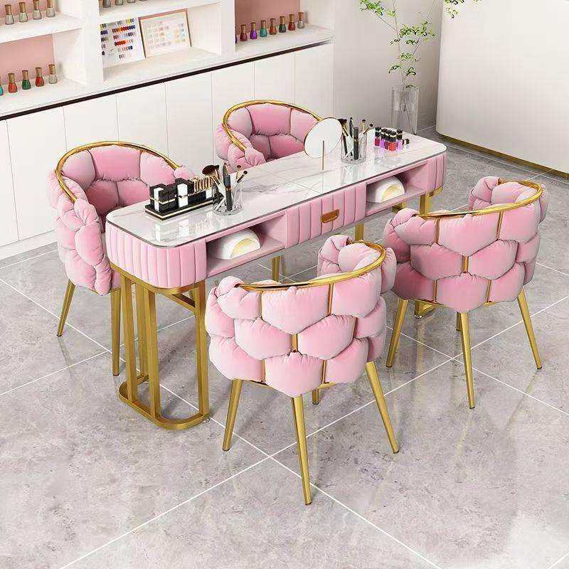 新款美甲桌子仿大理石两层美甲店桌椅子套装轻奢单双人美甲台工厂,3C数码配件,USB灯,淘宝优惠券,粉丝福利购,淘宝优惠卷