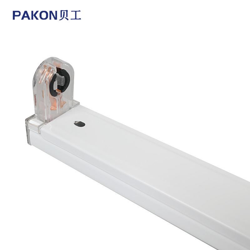 贝工LED灯管支架T8双端进电0.6米BGZ01单管平盖空支架30根/箱