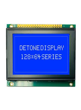 12864液晶显示屏AIP31107驱动黄绿蓝可选78X70COB12864点阵屏