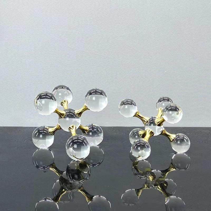 现代简约创意金属白水晶六角摆件样板间售楼处玄关桌面装饰品摆件,农机/农具/农膜,植保机械,淘宝优惠券,粉丝福利购,淘宝优惠卷