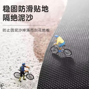 入户门地垫半圆红色新年乔迁地毯大门口丝圈脚垫门外家用进门门垫