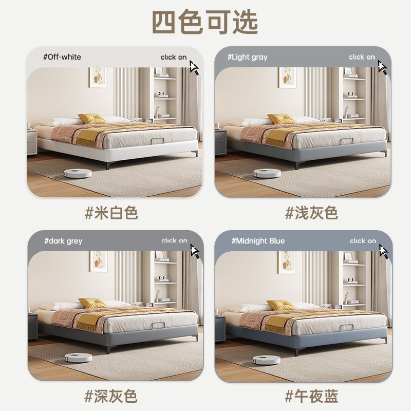 全实木榻榻米无床头排骨架床架钢木床板1.5m卧室中小户型齐边床