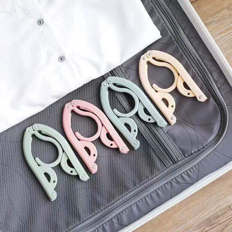 可折叠衣架便携旅行学生宿舍专用防滑多功能晾衣架子