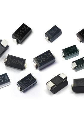1N4007 SS12/14/24/34/36/54 5819 1N5824二极管贴片M7肖特基整流