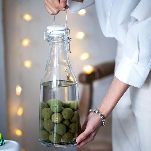 宽口径玻璃透明密封瓶酿酒瓶泡酒玻璃瓶发酵素葡萄杨梅酒瓶装酒