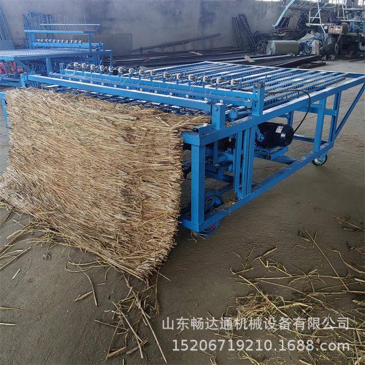 自动锁边电动芦苇编织机小麦秸秆稻草杂草草帘机草苫子打帘子机器