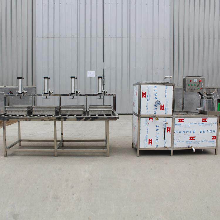 全自动豆腐机厂家实拍卤水豆腐操作流程技术包教包会