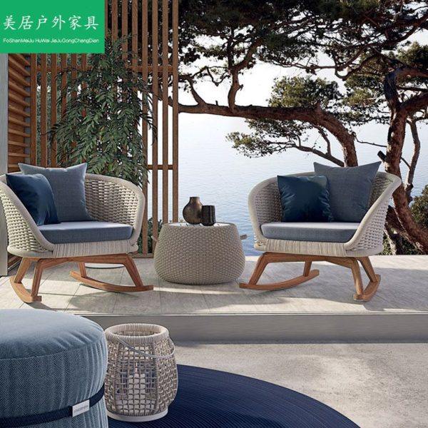 户外沙发组合庭院阳台别墅休闲桌椅柚木露台阳光房藤编室外家具,住宅家具,户外沙发,淘宝优惠券,粉丝福利购,淘宝优惠卷