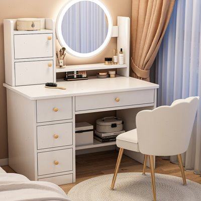 化妆桌梳妆台卧室简约现代小户型卧室简易化妆台梳妆桌收纳柜一体,住宅家具,梳妆台/桌,淘宝优惠券,粉丝福利购,淘宝优惠卷