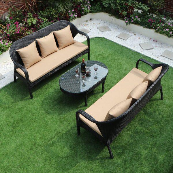 户外沙发组合阳台庭院露台花园三人休闲室外藤编防水沙发仿藤桌椅,住宅家具,户外沙发,淘宝优惠券,粉丝福利购,淘宝优惠卷