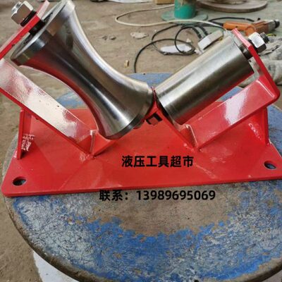 向放2轮钢电缆轮滑线两轮车转角拐车转型放电缆线滑V滑轮滑轮角