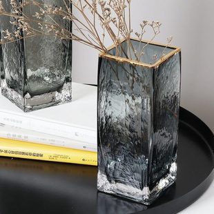 雪柳专用花瓶雪柳干枝水养花瓶精致高端花瓶干支雪柳花瓶北欧轻奢